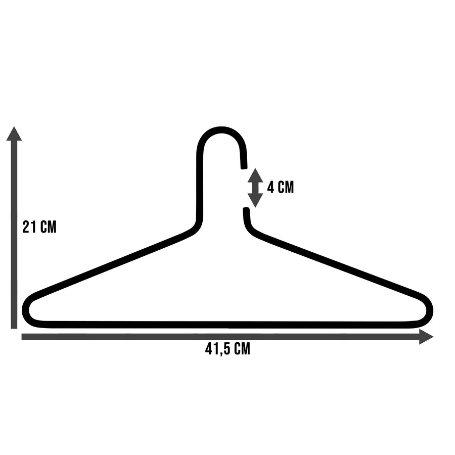 Kledinghangers Senza 6 wit