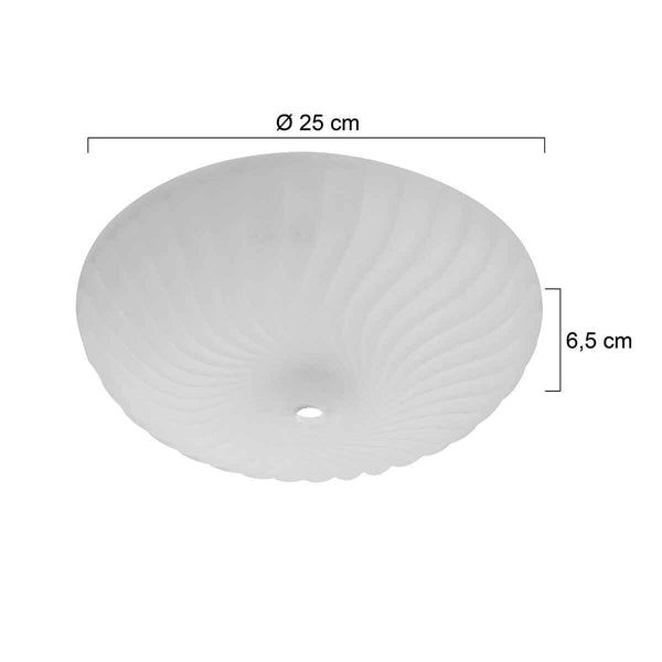 I06289S Glas 25cm Mat