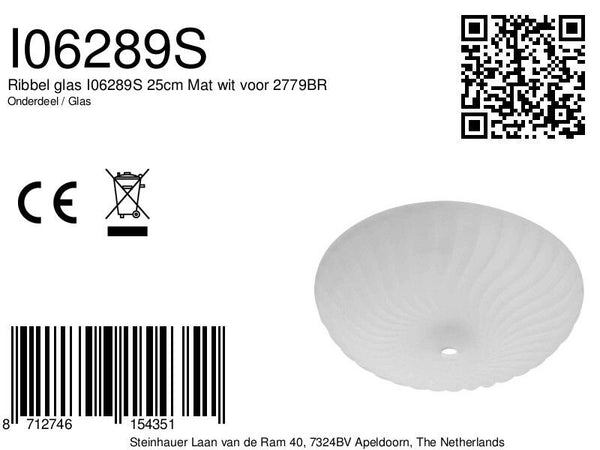 I06289S Glas 25cm Mat