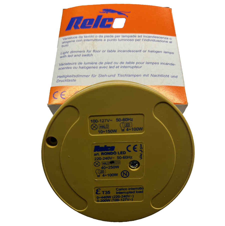 I09327S Vloerdimmer Voor 2-l.brons