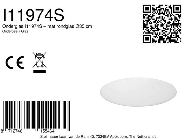 I11974S 5798 Glas Rond Transp. 35cm