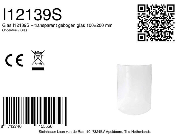 I12139S 5973 Glas Clear 10*20cm