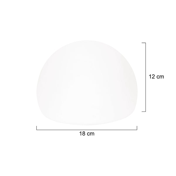I14133S Glas Opaal Mat Bol 17 Cm