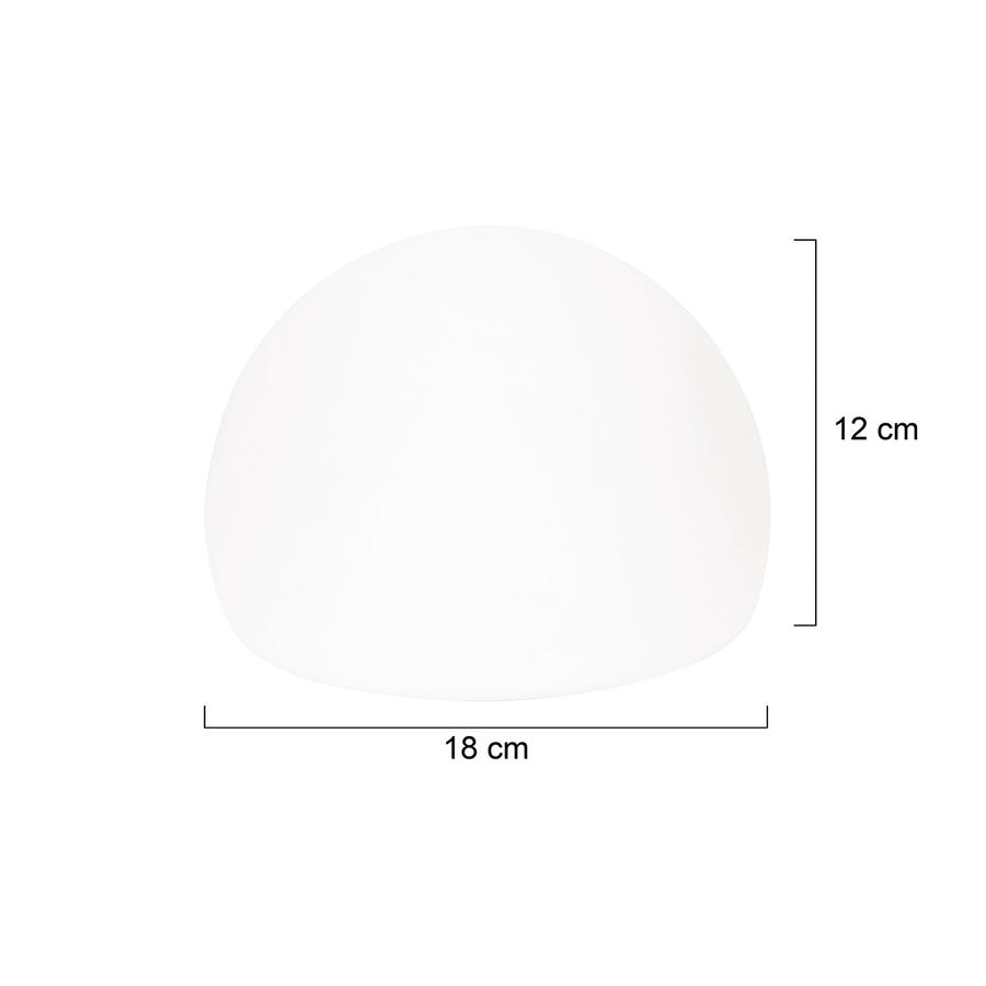 I14133S Glas Opaal Mat Bol 17 Cm