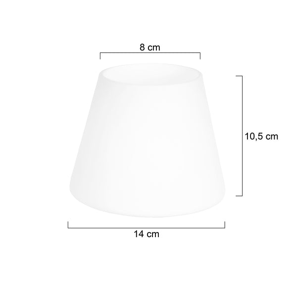 I14139S Glas Opaal Mat 14cm