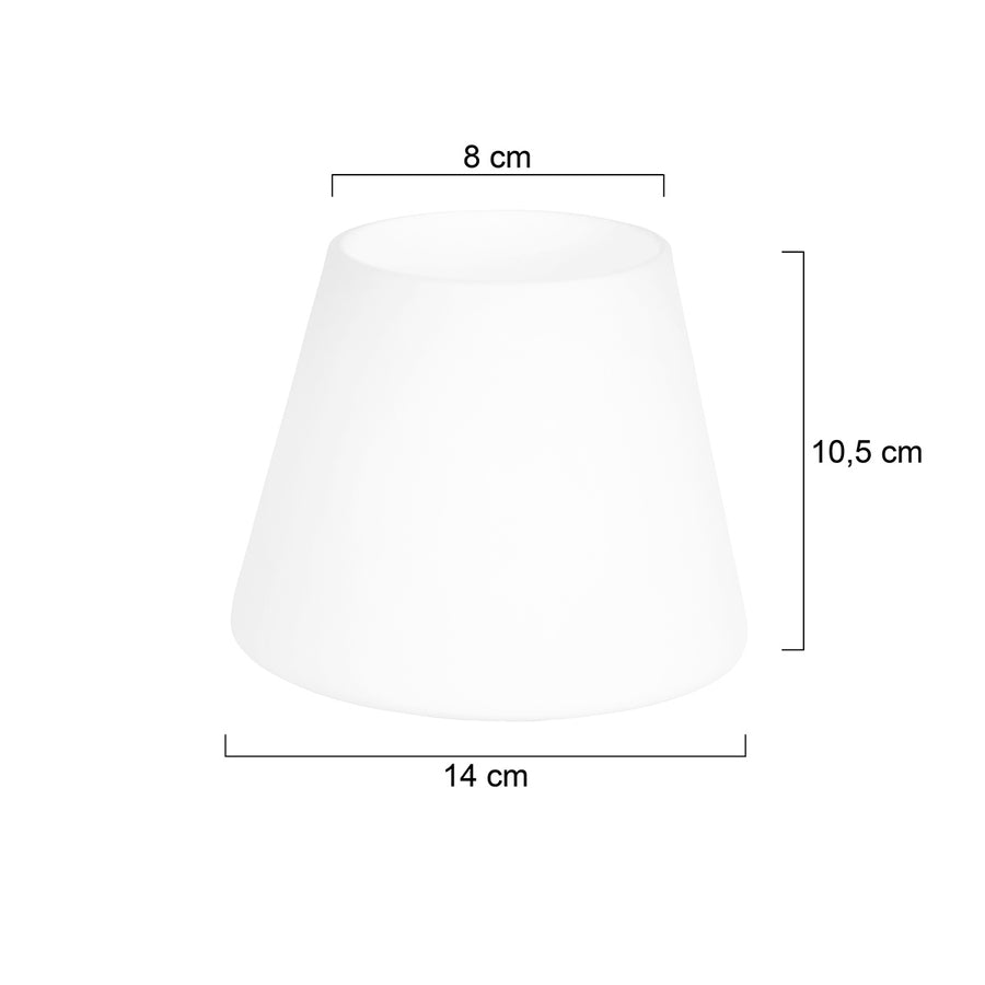I14139S Glas Opaal Mat 14cm