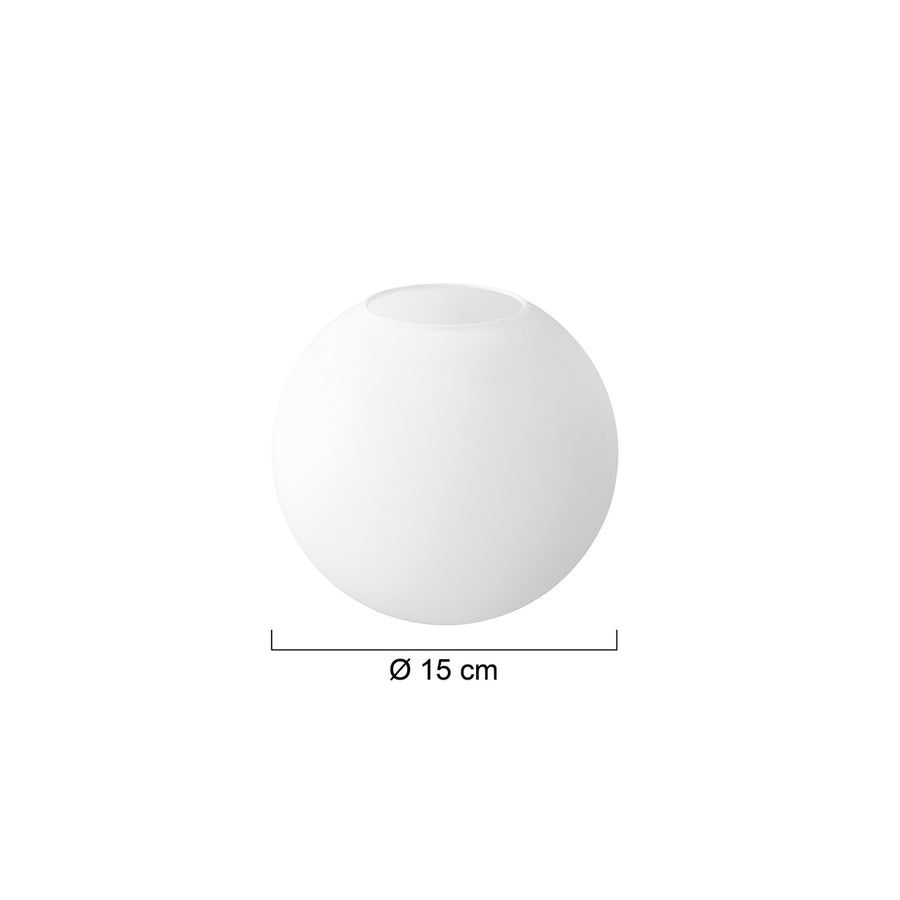 I14375S Glas Kogel Opal 15cm 7376ST