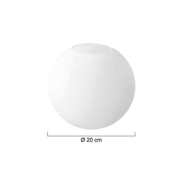 I14376S Glas Kogel Opal 20cm 7376ST