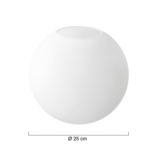 I14377S Glas Kogel Opal 25cm 7376ST