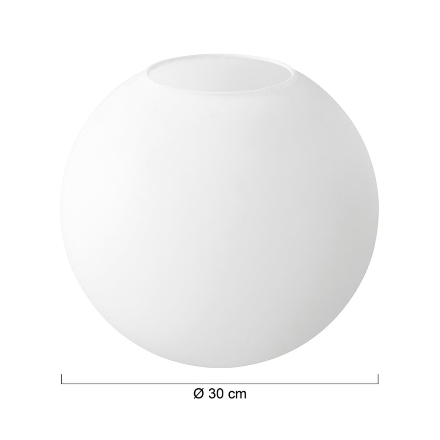 I14378S Glas Kogel Opal 30cm 7376ST