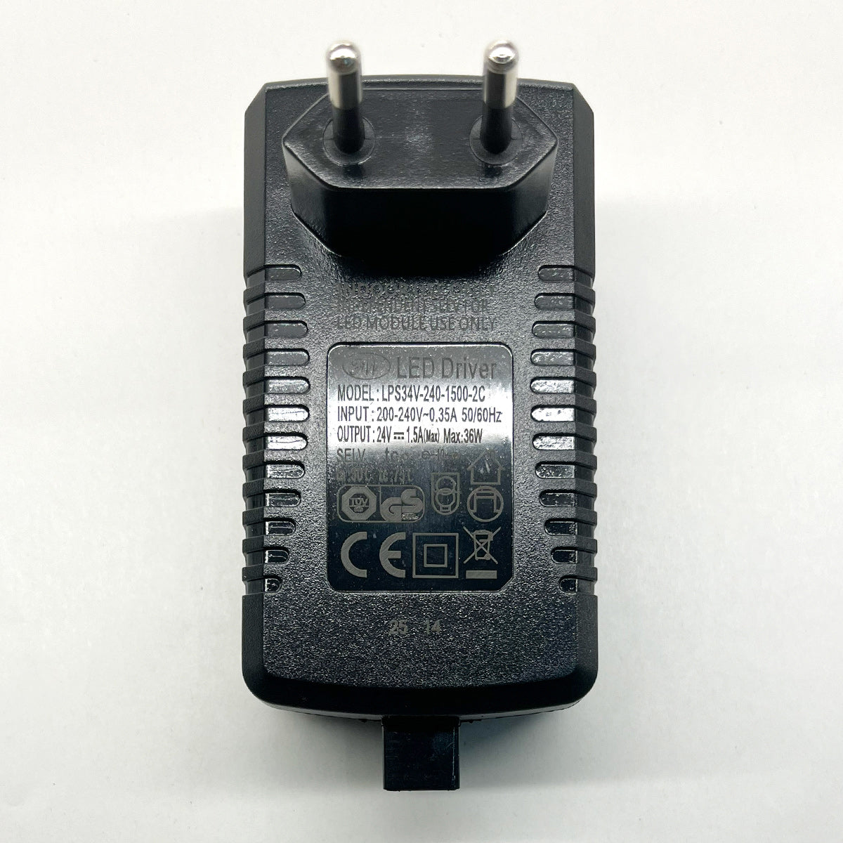 7759 Stekker Driver zwart 36V