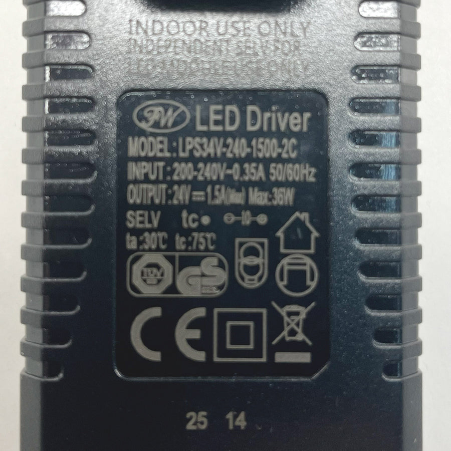 7759 Stekker Driver zwart 36V
