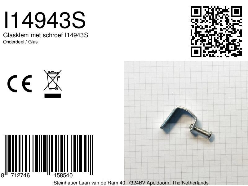 Glasklem en schroef 7779+7782