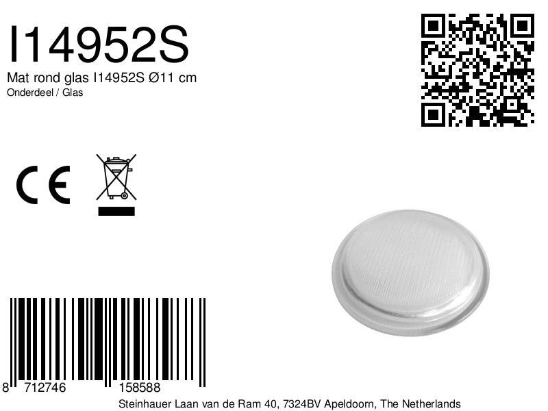 1311 glas rond 11cm