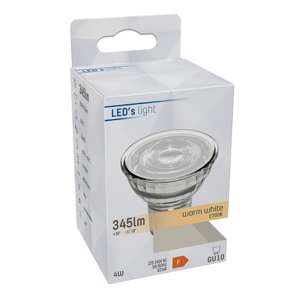 600163 GU10 Led Bulb 4w 345lm 2700K