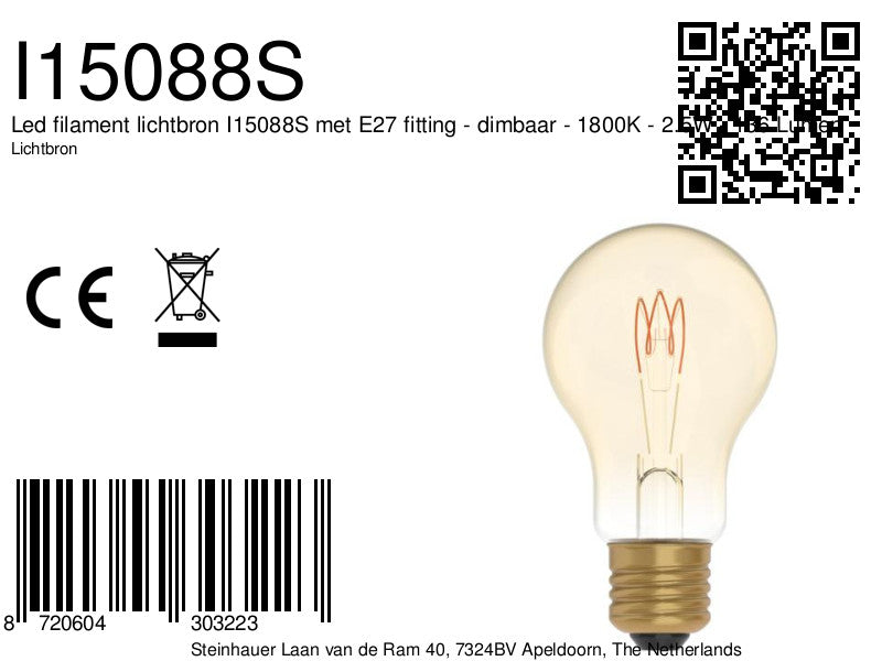 I15088S Led DECO Filament 3W E27 DIM