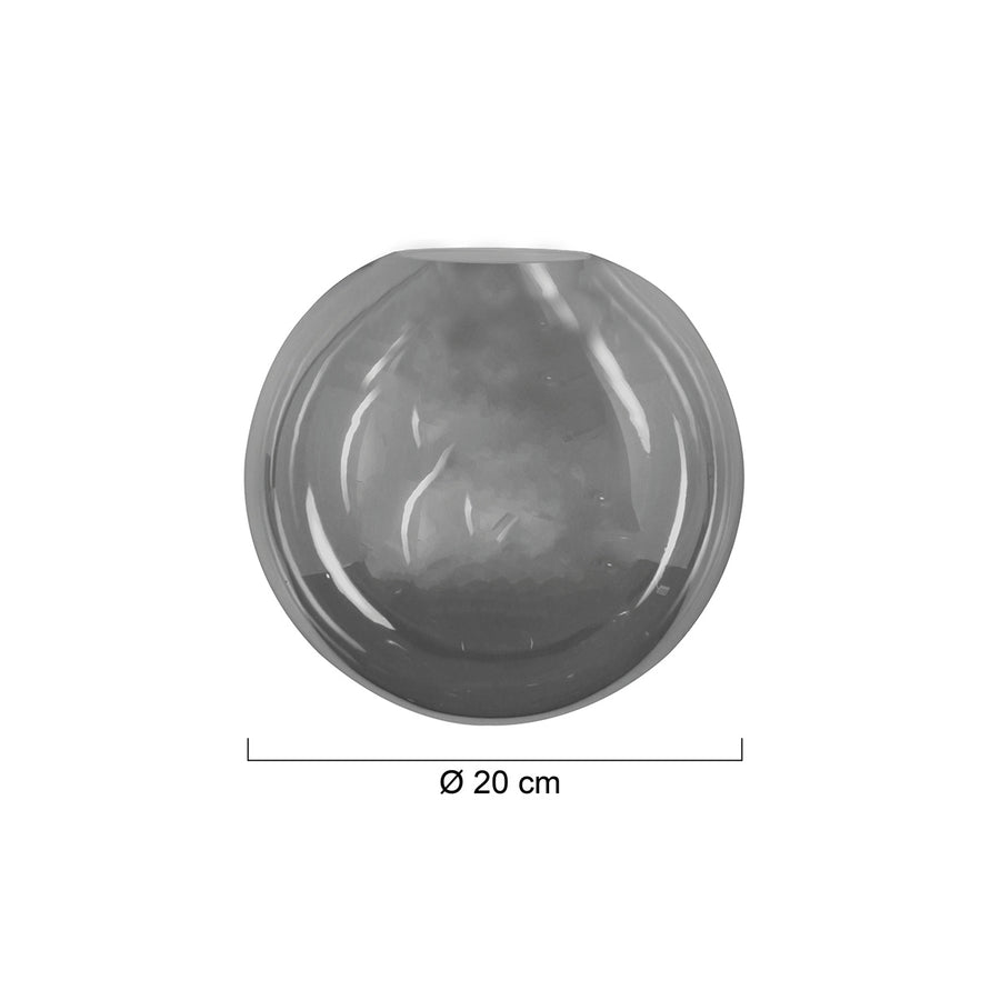 2730 glas kogel smoke 20cm