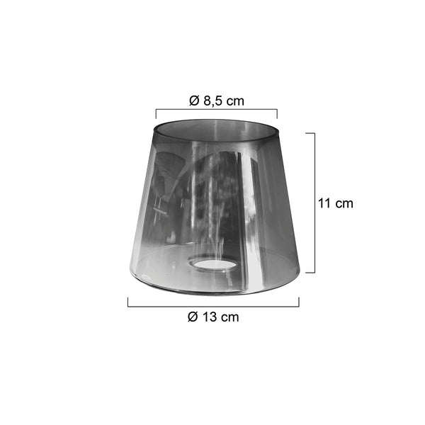 3102 glass smoke 14cm