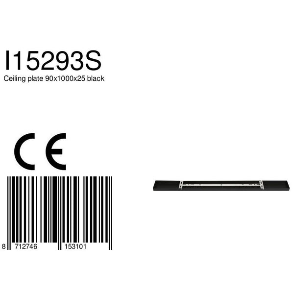 Plafondplaat I15293S Zwart