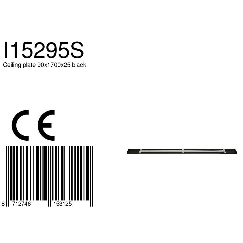 Plafondplaat I15295S Zwart