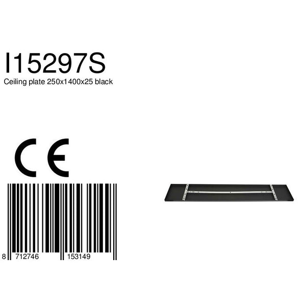 Plafondplaat I15297S Zwart