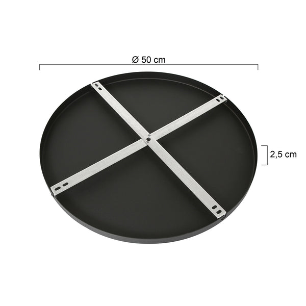 Plafondplaat Rond I15300S Zwart
