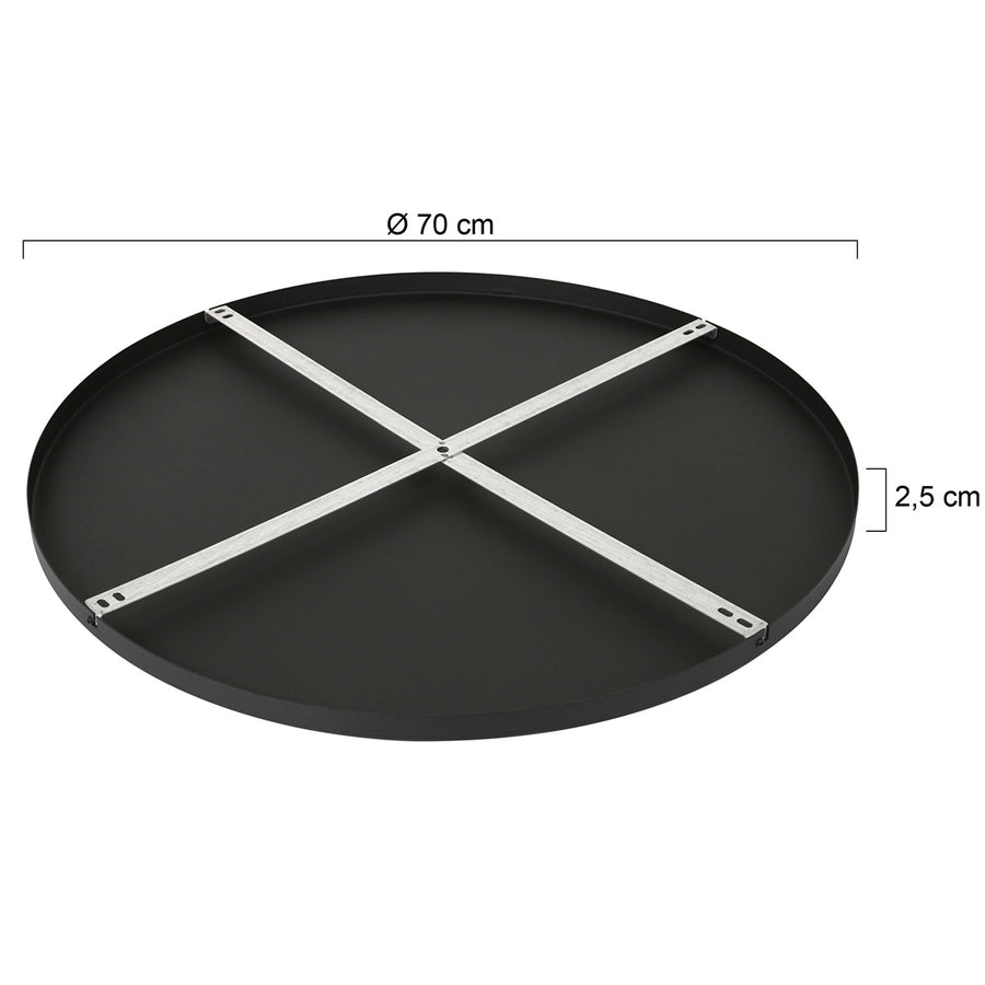 Plafondplaat Rond I15301S Zwart