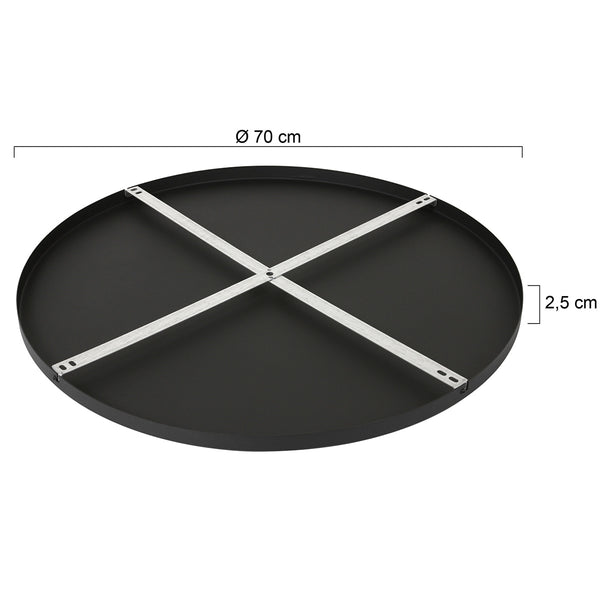 Plafondplaat Rond I15301S Zwart