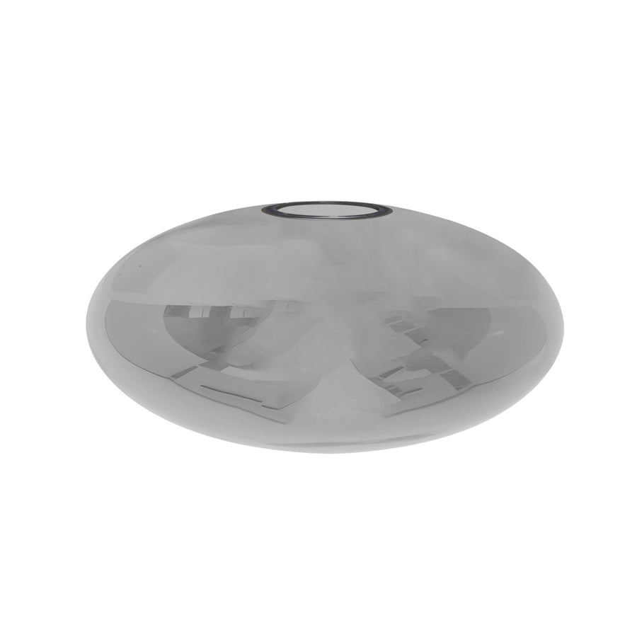 3387 glas ovaal 25cm smoke