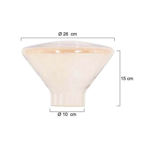 3401me amber glass 26cm