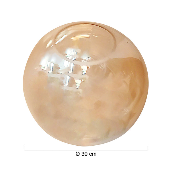 3498 glas kogel amber 30cm