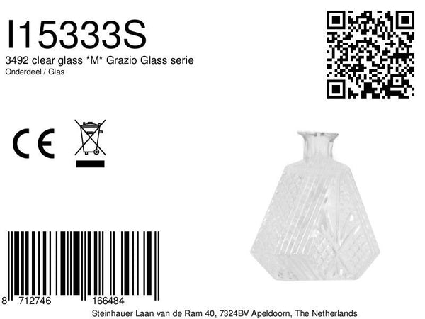 3492 clear glass *M*