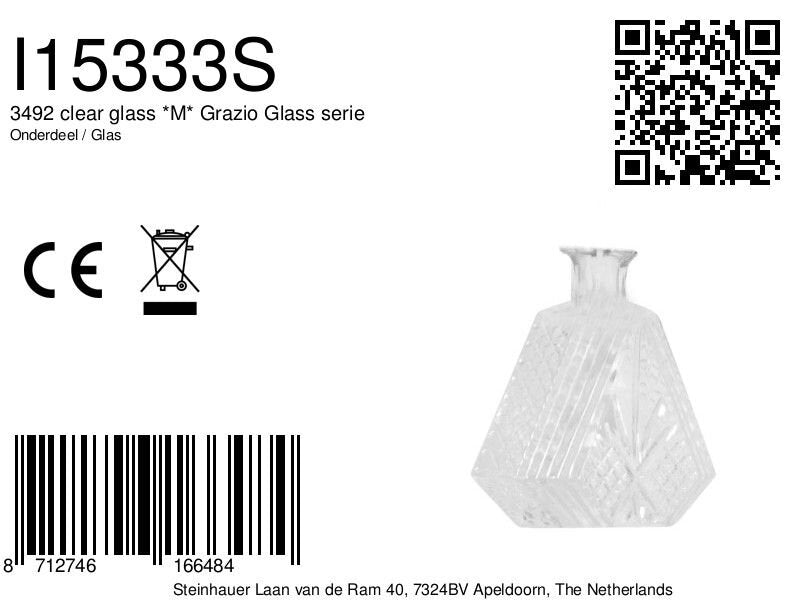 3492 clear glass *M*