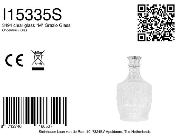 3494 clear glass *M*