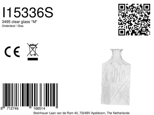 3495 clear glass *M*