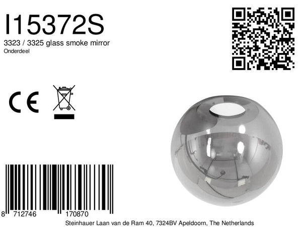 3323 / 3325 glass smoke mirror