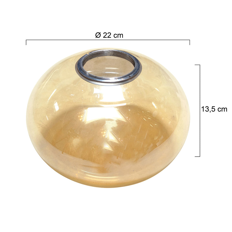 2681 glas 22xh13,3cm amber