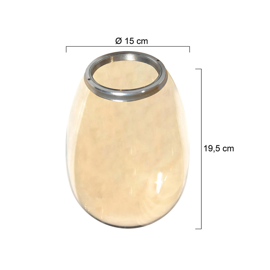 2682 glas 15xH19,5cm amber