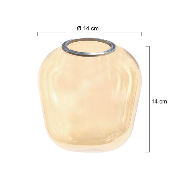 2683 glas 14xH14,3cm amber
