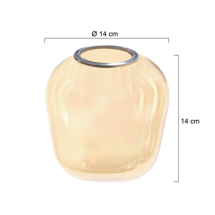 2683 glas 14xH14,3cm amber