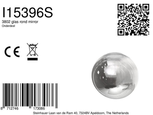 3802 glas rond mirror