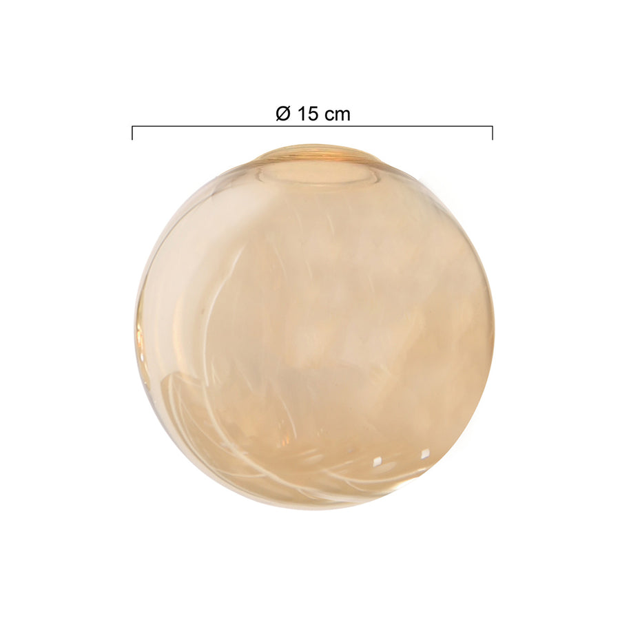 3803 glas rond amber
