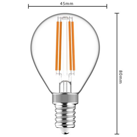 620148 Ledfil .4,5w,E14, 2700K,dimb