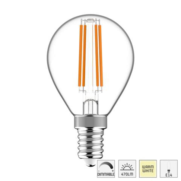 620148 Ledfil .4,5w,E14, 2700K,dimb
