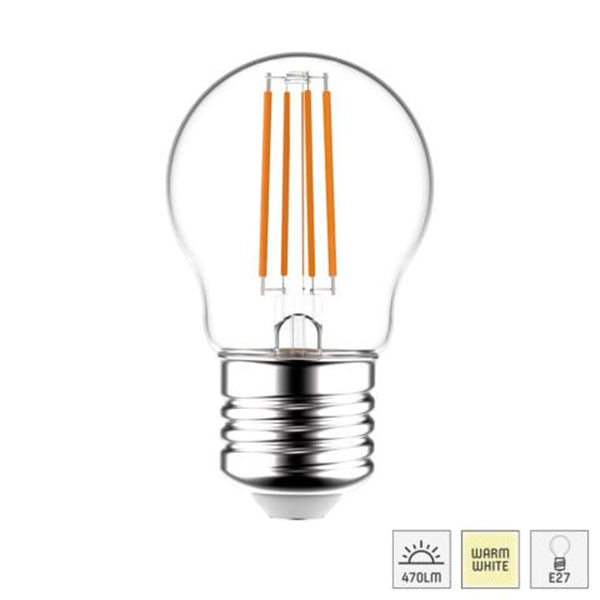 620149 Ledfil. 4,5w, E27, 2700K,G45