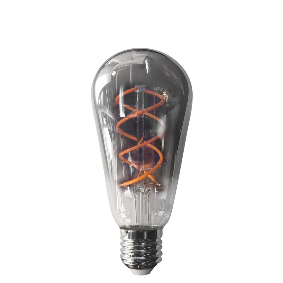 Dimbare smoke lichtbron met e27 fitting 140 lumen 1800 kelvin 4,5 watt