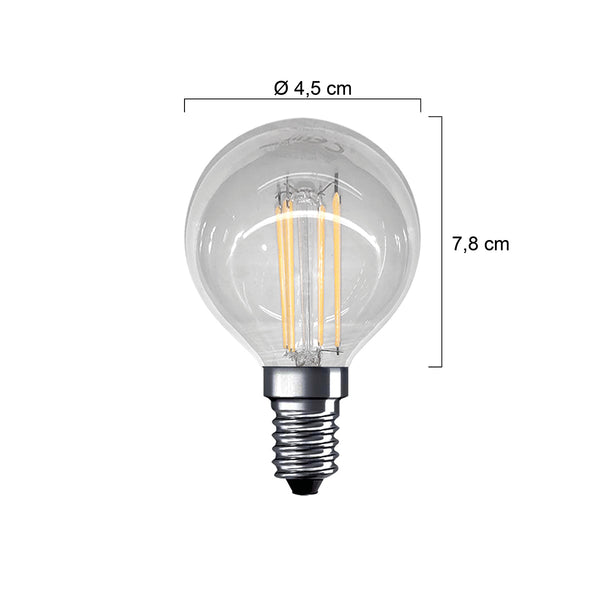 3 steps led lichtbron 4w e14 filament osram