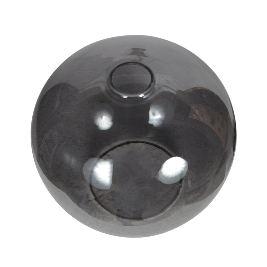 Losse glazen kap i15469s – handgemaakt rookglas van 25 cm voor e27 armaturen