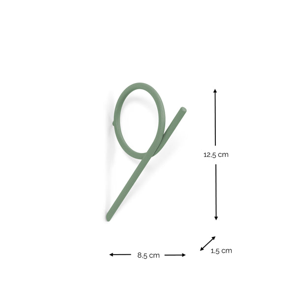 Wandkapstok Tuba S dusty green