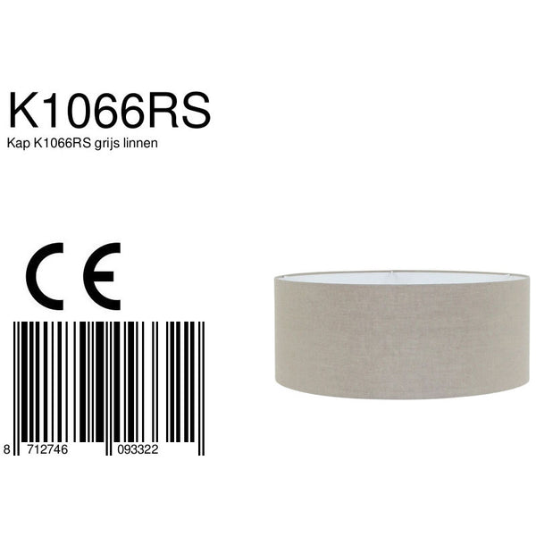 Lampenkap K1066RS Grijs Linnen